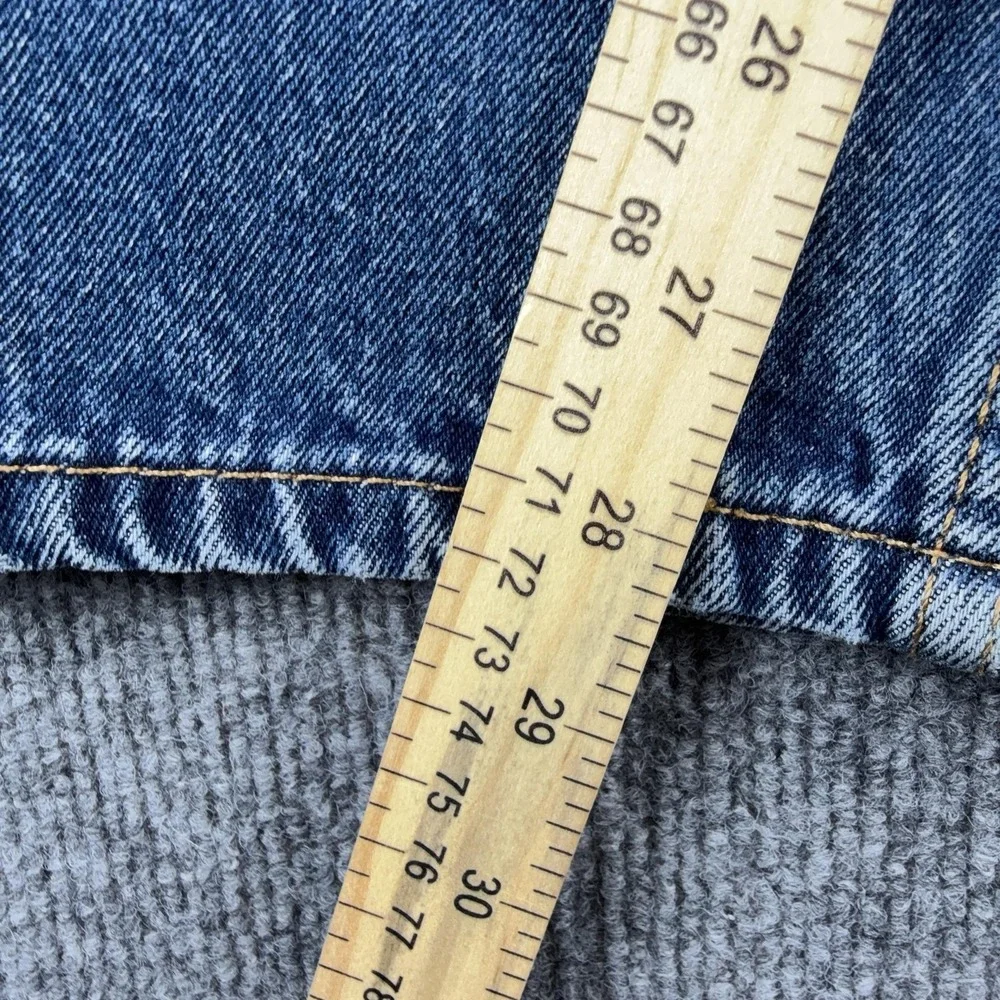Levis 501 Jeans Mens 32x28 Blue Regular Straight Leg Medium Wash Denim Pants